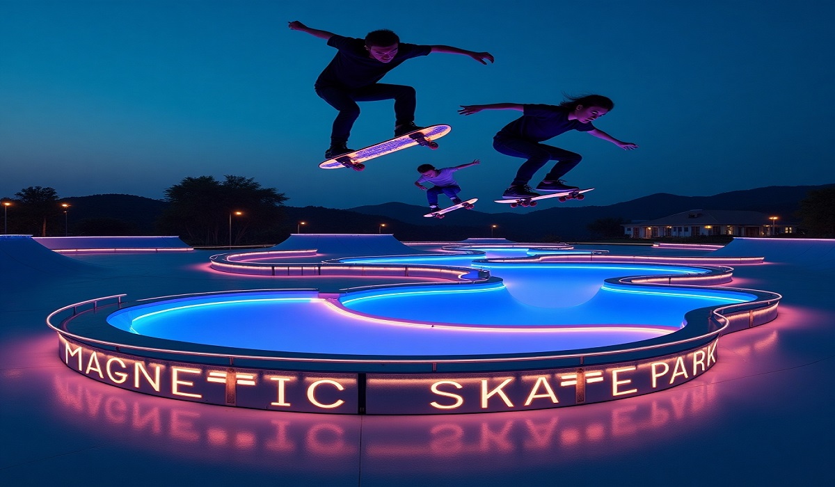 Magnetic levitation skatepark designs - Latest